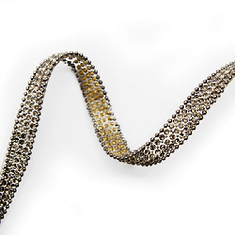 wholesale hot fix tape with rhinestone hot fix trimming chain glitter trim for DIY garment dresses Accessories