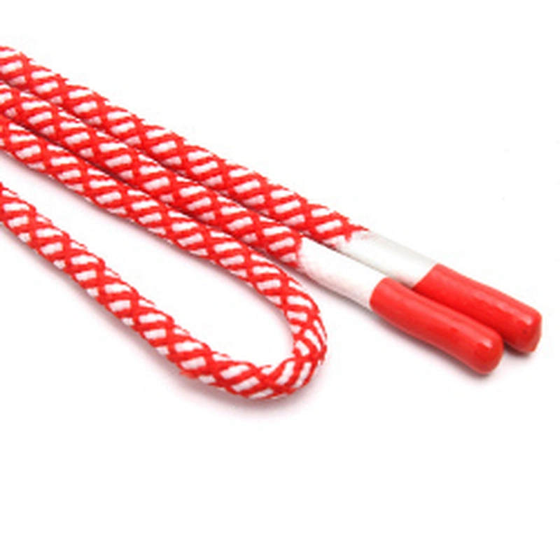 Wholesale  Cords Polyester Garment Drawstring rope Hoodie Rope flat rope Custom Garment Accessories Fashion Silicone End Tips