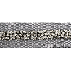 kavatar  wholesale new Handmade Bead lace Embroidered Tulle Trim wedding with Accessories Beads Crystals & Rhinestones
