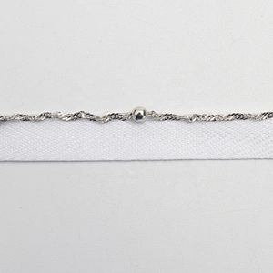 Wholesale Chain lace trim beaded 1.1 cm Sew-On lace trim Woven herringbone tape lace trimmings for clothes