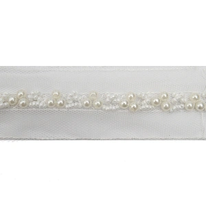 kavatar  wholesale new Handmade Bead lace Embroidered Tulle Trim wedding with Accessories Beads Crystals & Rhinestones
