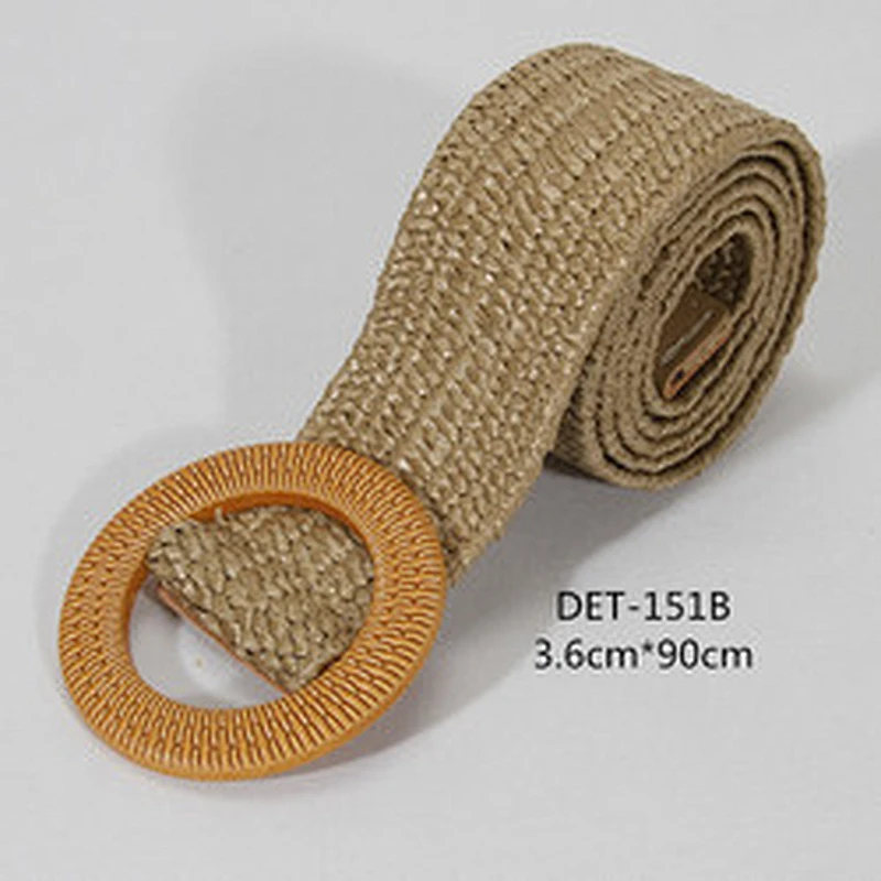 Wholesale 35 inches Stretchy Woven Fabric Waist Belt for Women