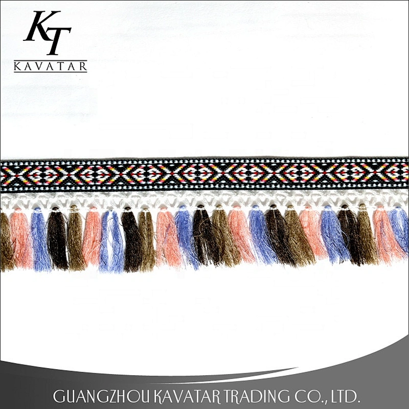Fashion Colorful Shoes Curtain Tassel Trimming
