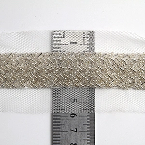 Wholesaleb elegance beaded pearl crystal trim by the yard for dresses