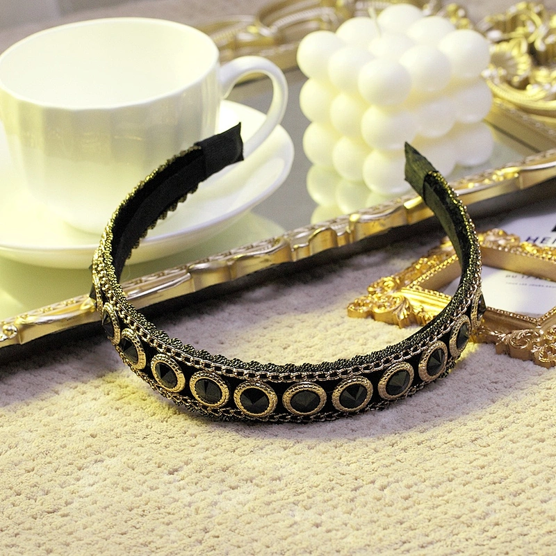 Headbands for women 2020 headbands with buttons hair accessories wholesale  rhinestone  headband