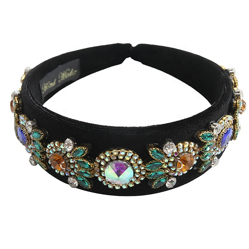 Fashion Wholesale pineapple Rock Candy Velvet Crown velvet Headband Hairbands women designer hairband