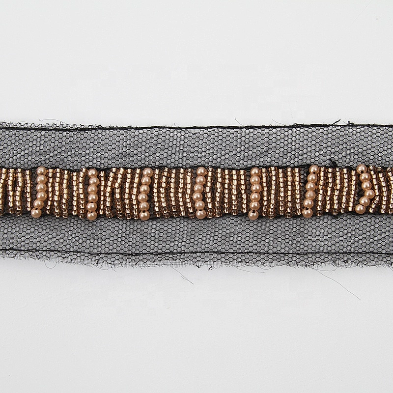 beaded trim by the yard for dresses rhinestone beaded glass trim