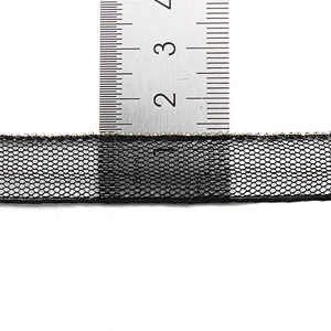 Wholesale Chain lace trim beaded 1.3 cm Sew-On lace trim Polyester net mesh Lace trimmings for clothes  Accessories