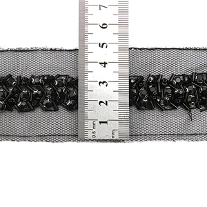 kavatar  wholesale new Handmade Bead lace Embroidered Tulle Trim wedding with Accessories Beads Crystals & Rhinestones
