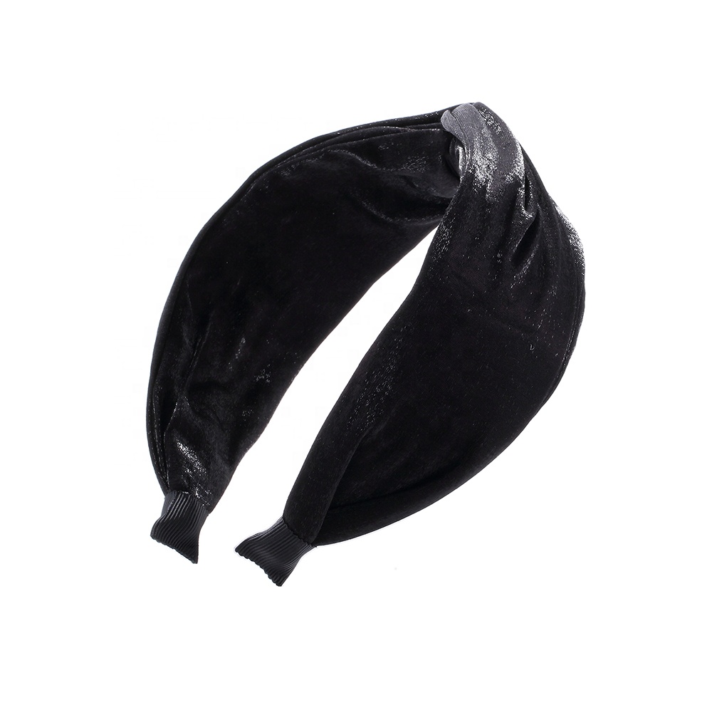 European, American and Korean winter black hair band fashion street photography retro headband