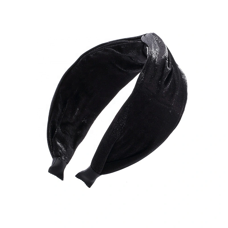 European, American and Korean winter black hair band fashion street photography retro headband