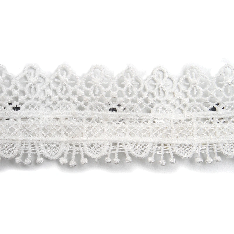 Wholesale sequins Lace Trim Water soluble lace white bridal lace trim Embroidery Sequin Tape For Dress cheap