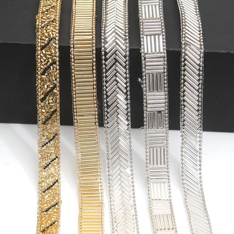wholesale hot fix tape with rhinestone hot fix trimming chain glitter trim for DIY garment dresses Accessories