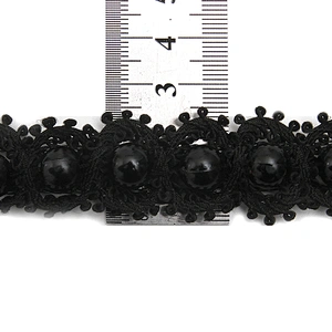 kavatar  wholesale new Handmade Bead lace Embroidered Tulle Trim wedding with Accessories Beads Crystals & Rhinestones