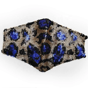 kavatar European and American Sequin tiger leopard print dust and haze proof fashion Maske  PM2.5 transfers