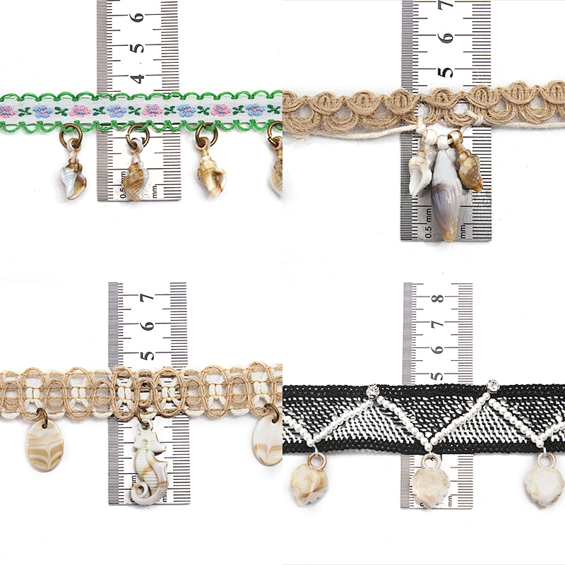 Wholesale tassels lace trim for garment rhinestone Pearl fringe tassel trimming  jute tassel trim