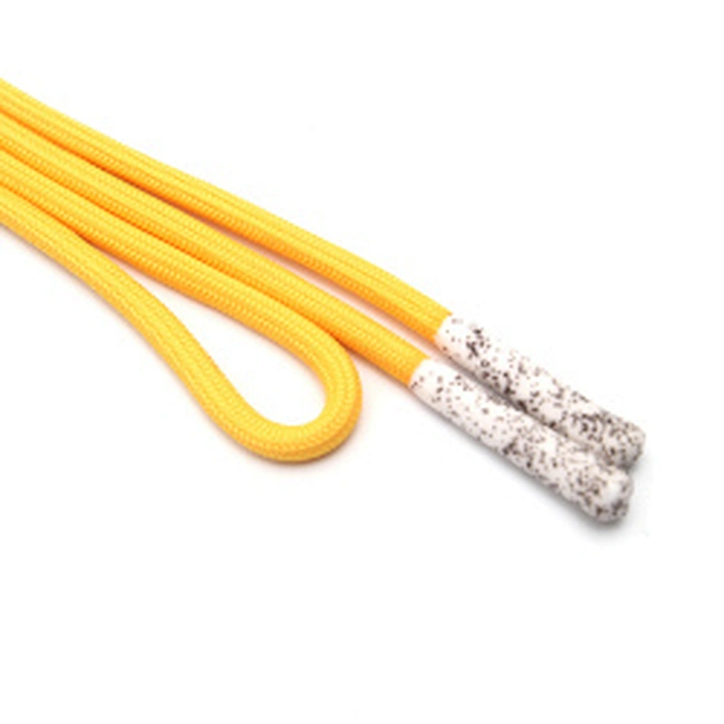 Wholesale  Cords Polyester Garment Drawstring rope Hoodie Rope flat rope Custom Garment Accessories Fashion Silicone End Tips