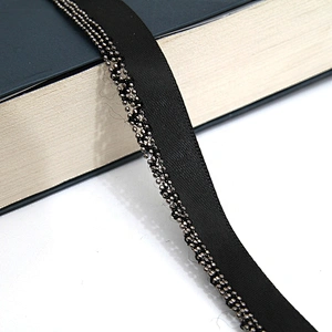Wholesale Chain lace trim beaded 1.3 cm Sew-On lace trim Ribbons Lace trimmings for clothes Webbing Accessories