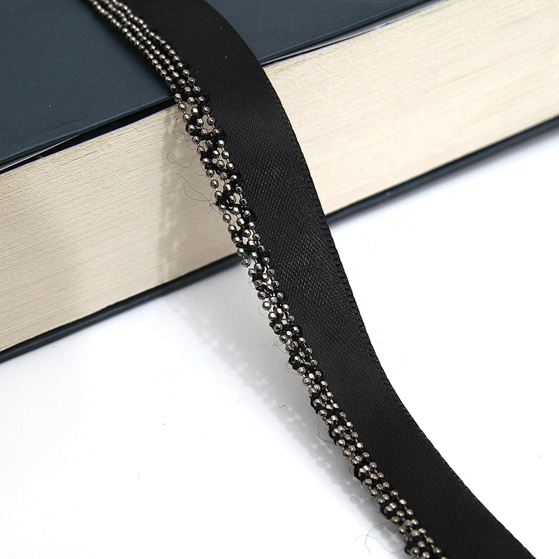 Wholesale Chain lace trim beaded 1.3 cm Sew-On lace trim Ribbons Lace trimmings for clothes Webbing Accessories