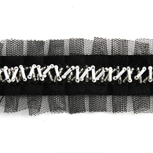 Kavatar beaded trim for wedding dress Wholesale Handmade Lace Trim