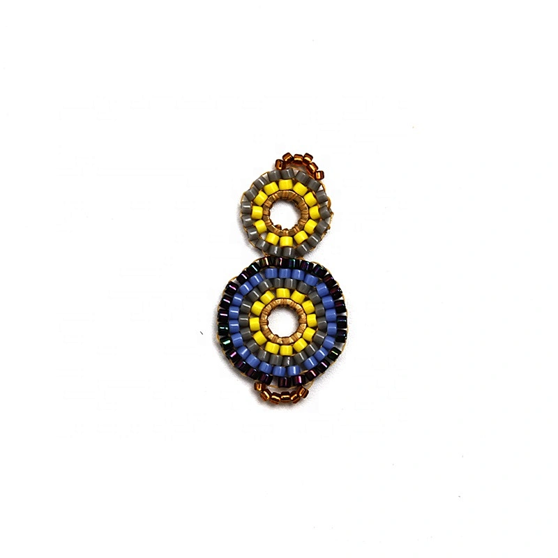 Christmas Cherry Flower Decorative Sew on Rhinestone Beaded Patches Wholesale patches for clothing