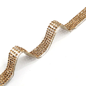 wholesale hot fix tape with rhinestone hot fix trimming chain glitter trim for DIY garment dresses Accessories