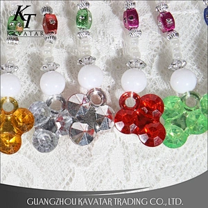 New Design Plastic Bead Fringe Trim For Decoration Curtains