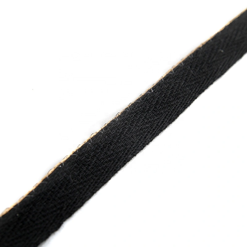 Wholesale Chain lace trim Golden Sequins 1.2 cm Sew-On Trimming ribbon  herringbone tape Design trimmings for dresses