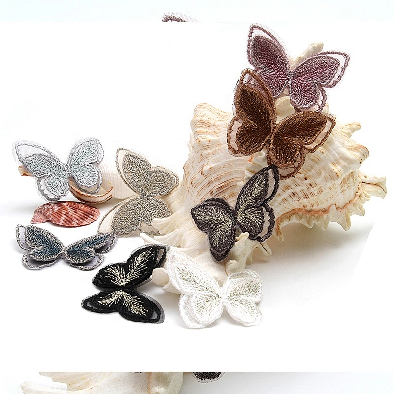 Christmas Cherry Flower Decorative Sew on Rhinestone Beaded Patches Wholesale patches for clothing
