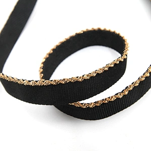 Wholesale Chain lace trim sequins 1.2 cm Sew-On lace trim Polyester Lace trimmings for clothes  Accessories  Cotton