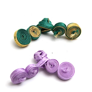 Chinese knot button frog closure Color classical hand-made clothing Qipao plate button custom clothing accessories decoration