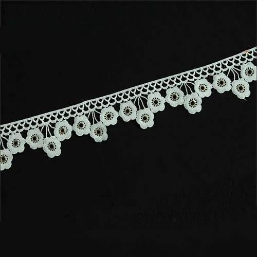 Fashion flower shape eyelet lace for garments new style eyelet lace Eyelet belt