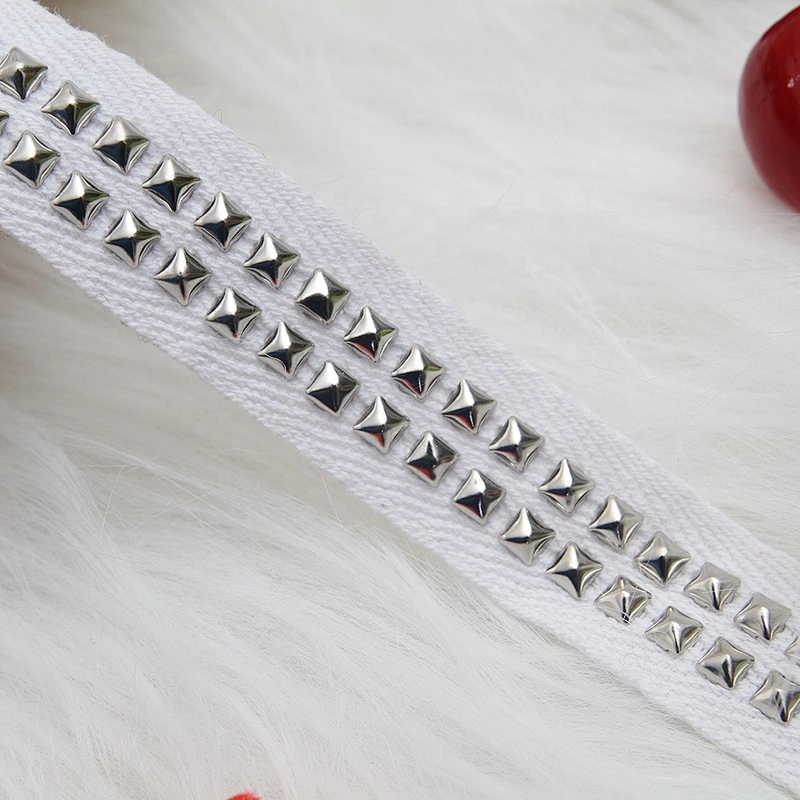lace fabric beaded ribbon lace trim ribbon Design Lace Trims Studs Bead Rivets Trims