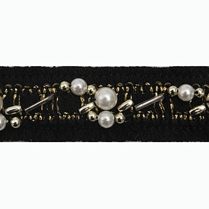 kavatar  wholesale new Handmade Bead lace Embroidered Tulle Trim wedding with Accessories Beads Crystals & Rhinestones