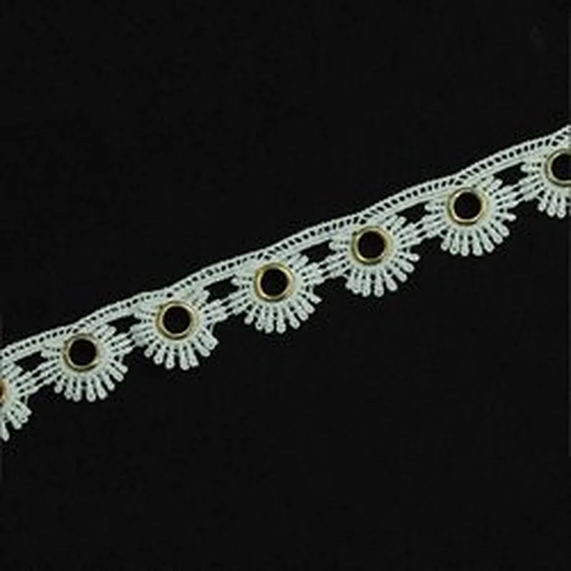Wholesale Latest Design 2.5cm Eyelet Lace Trimming Eyelet belt