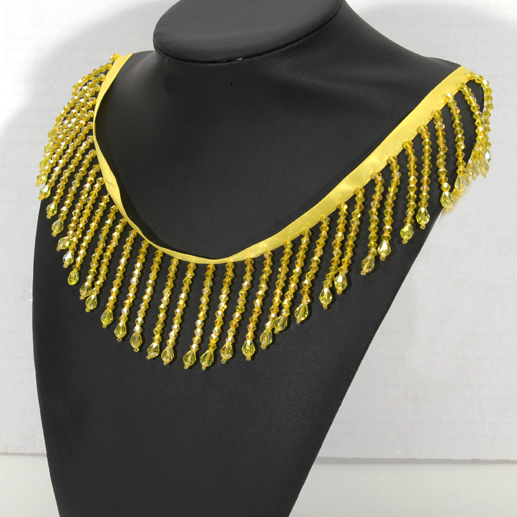 Multi-color Decorative Crystal Rhinestone Fringe Tassel Trim for Fashion Accessories Garments Design