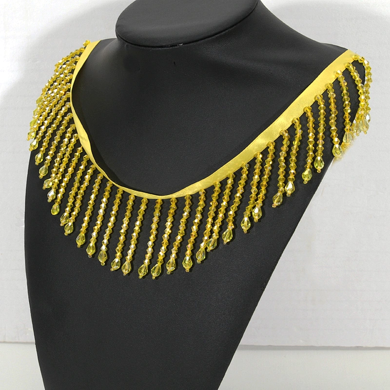Multi-color Decorative Crystal Rhinestone Fringe Tassel Trim for Fashion Accessories Garments Design