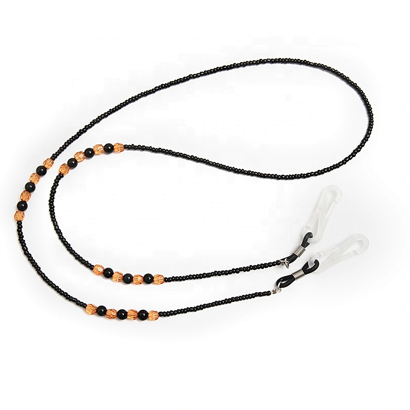 The latest trend of face masking rope custom eyewear rope string necklace beaded clothing ribbon