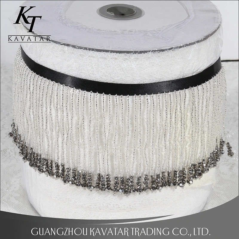High quality Fringe Trim Long Beaded Tassel Decorative For Dress