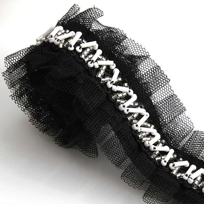 Kavatar beaded trim for wedding dress Wholesale Handmade Lace Trim