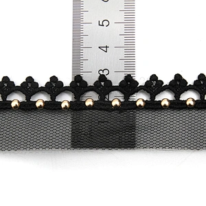 Wholesale 3cm Size Studs trim ribbon diy handmade costume dress sewing bead lace trim Design Rivets Trims
