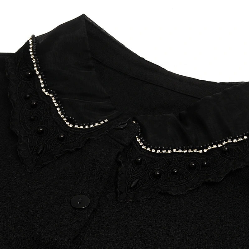 Autumn summer winter shirt collar versatile Korean shirt lace floral false collar  Fake collar