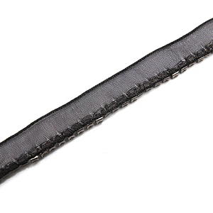 Wholesale Chain lace trim rhinestone 1 cm Sew-On lace trim Polyester net mesh Lace trimmings for clothes  Accessories