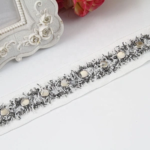 Bead Trimming lace fabric diy handmade costume dress sewing Design Lace Trims