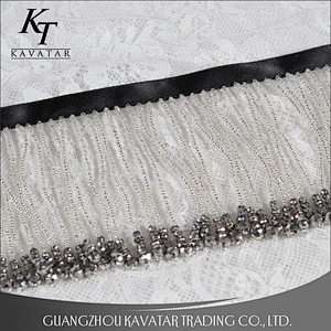High quality Fringe Trim Long Beaded Tassel Decorative For Dress