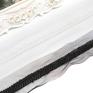 kavatar  wholesale new Handmade Bead lace Embroidered Tulle Trim wedding with Accessories Beads Rhinestones