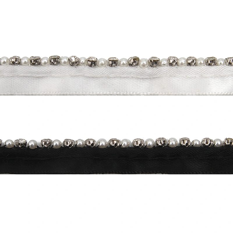 kavatar  wholesale new Handmade Bead lace Embroidered Tulle Trim wedding with Accessories Beads Crystals & Rhinestones
