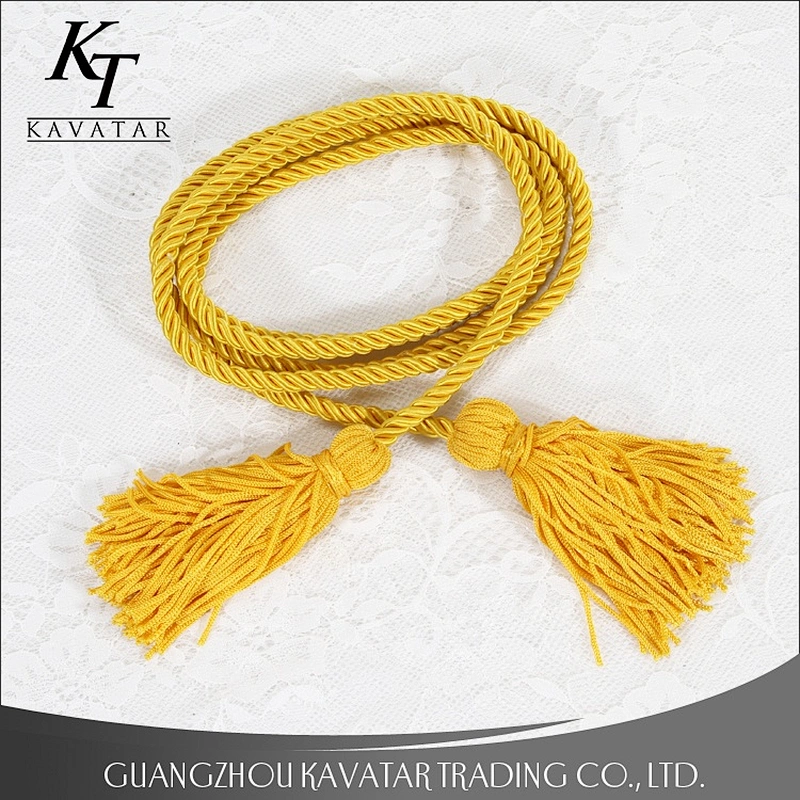 Fashion Curtain Accessories Yellow Tassel Decoration Rope