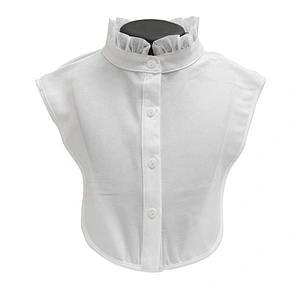 Autumn winter shirt collar versatile Korean water soluble shirt court  studded diamond base lace collar fake