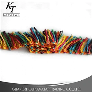 Various colors tassels trim for garment